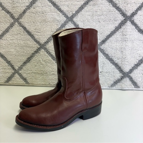 Lacrosse Men’s 8 Made In USA Cowboy Western Rubber Boots Red Vintage - Picture 4 of 10